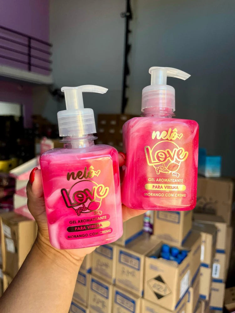 Gel para Virilha com Aroma de Morango com Creme