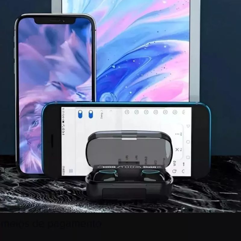 Fone Bluetooth Sem Fio M10 com Display Digital, Alta Qualidade de Áudio, Conforto In-ear e Conexão Estável